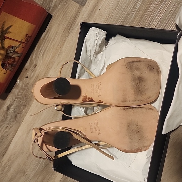 Nappa Leather Asymmetrical Open Toe Shoes - Picture 3 of 6